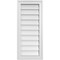 Ekena Millwork Vertical Surface Mount PVC Gable Vnt: Non-Functional, w/2"W x 1-1/2"H, Brickmould Frame, 14"W x 32"H GVPVE14X3202SN - alternate 1